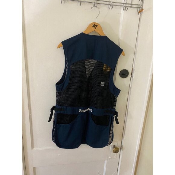 Browning Men's Right Trapper Nevy Blue Mesh Vest - Medium - Picture 5 of 14